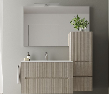 Idea Blob Badmöbelset Smyle 04 modernes und elegantes Badezimmer-Waschtisch-Set