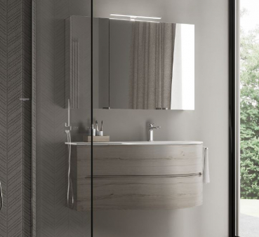 Idea Blob Badmöbelset Smyle 09 modernes und elegantes Badezimmer-Waschtisch-Set