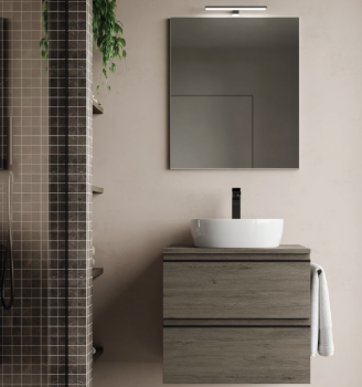 Idea Badmöbelset Blob System 03 exklusives und elegantes Badezimmer-Waschbecken-Set