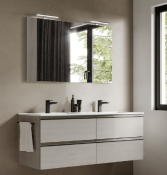 Idea Badmöbelset Blob System 06 exklusives und elegantes Badezimmer-Waschbecken-Set