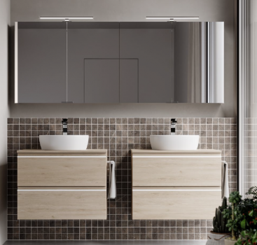 Idea Badmöbelset Blob System 07 exklusives und elegantes Badezimmer-Waschbecken-Set