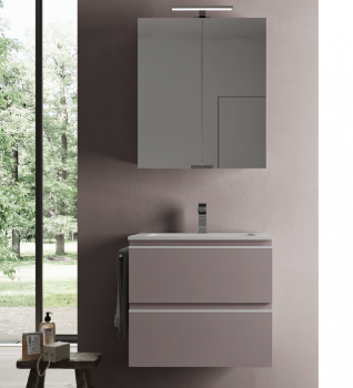 Idea Badmöbelset Blob System 09 exklusives und elegantes Badezimmer-Waschbecken-Set