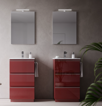 Idea Badmöbelset Blob System 10 exklusives und elegantes Badezimmer-Waschbecken-Set
