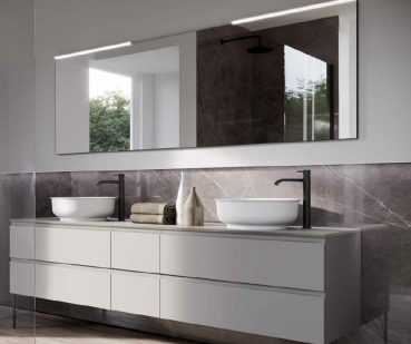 Idea Badmöbelset Form J10 exklusives und elegantes Badezimmer-Waschtisch-Set