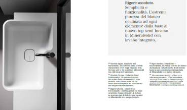 Idea Badmöbelset Form J6 exklusives und elegantes Badezimmer-Waschtisch-Set
