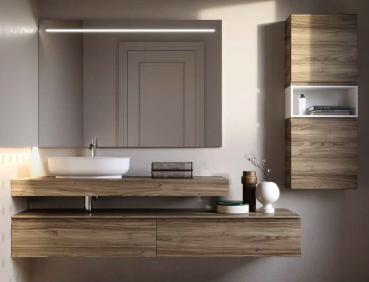 Idea Badmöbelset Form J7 exklusives und elegantes Badezimmer-Waschtisch-Set