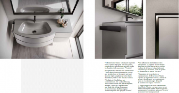 Idea Badmöbelset Form J8 exklusives und elegantes Badezimmer-Waschtisch-Set