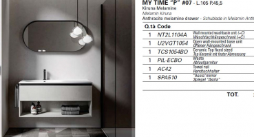 Idea My Time Badmöbelset P07 stilvolles Badezimmermöbel