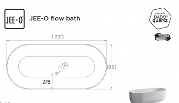 Jee-O Flow freistehende Badewanne