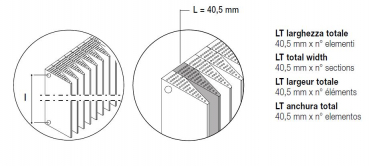 K8 radiatori Prisma V Weiß Aluminium-Designheizkörper Raumheizkörper