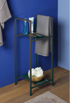 Koh-I-Noor Standregal Watson Etagère schwarz oder weiß, italienisches Design für Ihr Bad