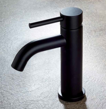 Mamoli Waschbecken-Armatur Pico 4381 Wasserhahn Chrom / Schwarz / Gebürstet