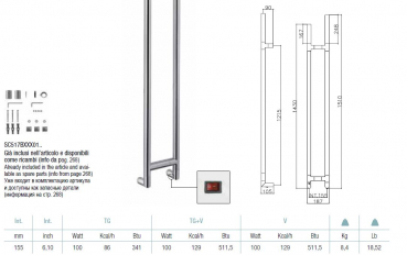 Margaroli Arcobaleno 517 DX Elektroheizkörper Designheizkörper für Kleiderbügel elektrisch