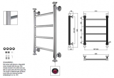 Margaroli Capitelli 2-952 J Elektroheizkörper Designheizkörper Handtuchheizkörper elektrisch