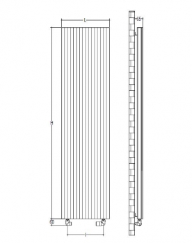 Margaroli Fil à Fil onda Aluminium-Designheizkörper mit gerundeten Elementen