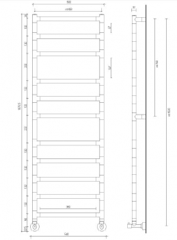 Margaroli Sereno 4-484/11 Designheizkörper Handtuchheizkörper