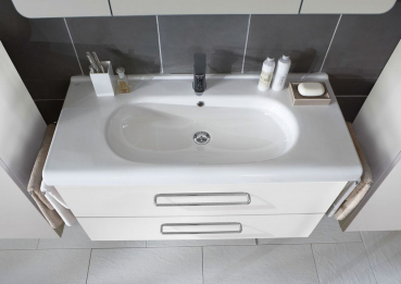 Marlin Badmöbelset 3020 Life Waschbecken mit Unterschrank 5 Dekore, Design für Ihr Badezimmer
