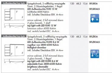 Marlin Bad 3160 Motion Spiegelschrank mit Aufbauleuchte 6100-6500K, modernes Design für Ihr Badezimmer