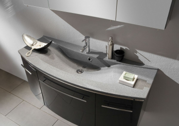 Marlin Bad Badmöbelset 3040.1 CITYplus Waschbecken mit Unterschrank in 6 Dekoren, Design für Ihr Badezimmer