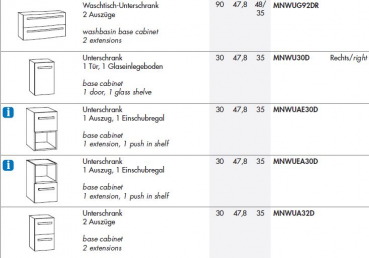 Marlin Bad Badmöbelset 3160 Motion Mineralmarmor-Waschbecken und Unterschrank, modernes Design für Ihr Badezimmer