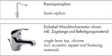 Marlin Gästebad Badmöbelset 3010.3 Badmöbel für Gäste-WC