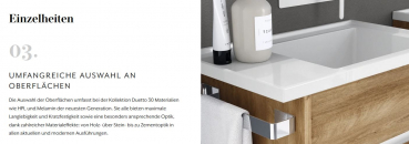 Mastella Duetto 50 Badmöbelset 03 modernes Design aus Italien