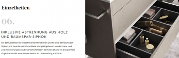Mastella Duetto 50 Badmöbelset 03 modernes Design aus Italien