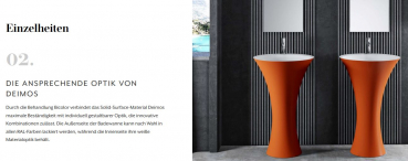 Mastella Hilton Standwaschbecken bodenstehend - modernes Design aus Italien