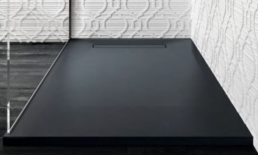 Mastella Koral Duschboard Fango / Lava, Breite 80 cm für Walk In Duschwand - modernes Design aus Italien