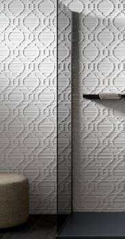 Mastella Koral Seitliches Glas für Walk In Duschwand Duschabtrennung - modernes Design aus Italien