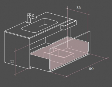 Mastella Smart46 Badmöbelset 13 kleines Format mit mehr Platz