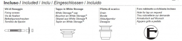 Moma Design Cubatecno II Waschbecken mit Abdeckplatte und verdecktem Ablauf Wandmontage