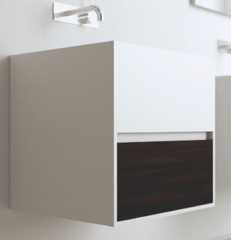 Moma Design Cubic Lite Waschbecken mit Ablage-Regal oder Schubfach Hängewaschbecken