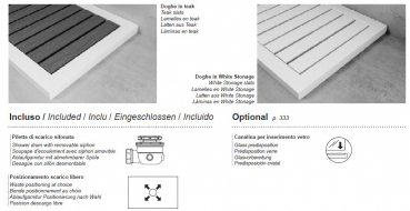 Moma Design Duschboard One Shower Duschwanne Wunschmaß Sonderanfertigung White Stonage Weiß matt