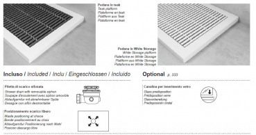 Moma Design Duschboard Shower List Duschwanne Wunschmaß Sonderanfertigung White Stonage Weiß matt