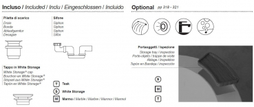 Moma Design Elitechnic Badewanne freistehend aus White Stonage mit Optionen