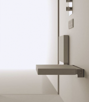 Moma Design Shower Seat Duschsitz Duschklappsitz Klappsitz für Dusche oder Hammam aus Corian