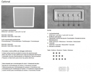 Moma Design Square Shower Duschkopf Regendusche Deckenmontage in vielen Größen