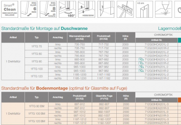 PUK Oder Eckeinstieg Nr. 2 Eck-Dusche Duschkabine mit Falttüren