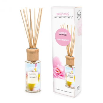 Raumduft Diffuser "Light Moments" 4 x 100 ml mit 10 Rattanstäbchen exklusiver Duft