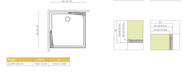 Radaway Arta 8 KDD B Eck-Duschkabine mit 2 Falttüren PUK Nieste