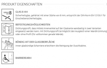 Preview: Radaway Essenza Pro 8 Walk In II