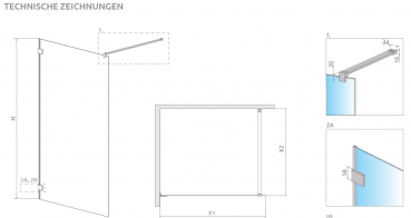 Radaway Essenza Pro 8 Walk In II