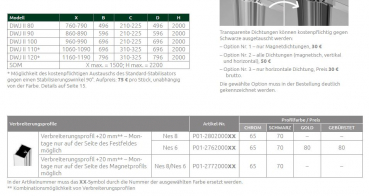 Preview: Radaway Nes DWJ II Duschtür für Nische Duschabtrennung Pendeltür mit Festteil PUK Oder