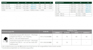 Radaway Nes KDJ I Eck-Duschkabine Pendeltür mit Seitenwand PUK Oder 6mm und 8 mm
