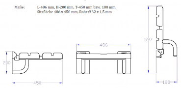 Rehagrip Duschklappsitz mit Airmatic belastbar bis 250 kg