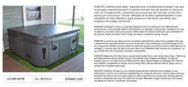 Rubicer Garten-Whirpool Zubehör Abdeckung passend für alle Modelle