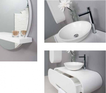 Rubicer Badmöbelset Morpheu exklusives und elegantes Badezimmer-Waschbecken-Set