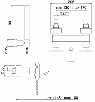 Treemme X-Change XC7 300 Armatur für Badewanne