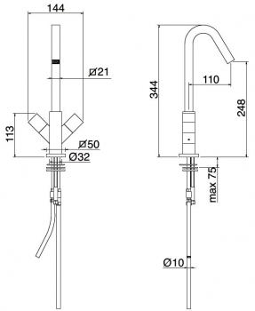 Treemme X-Change XQ 7331 Spültisch-Armatur Wasserhahn